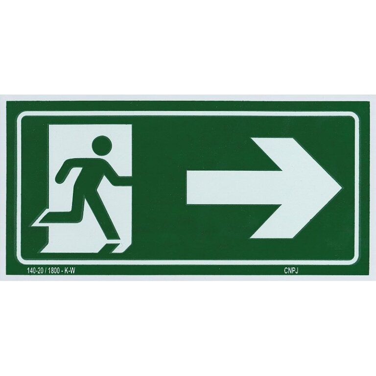 Placa de Sinalização de Emergência – S1 S