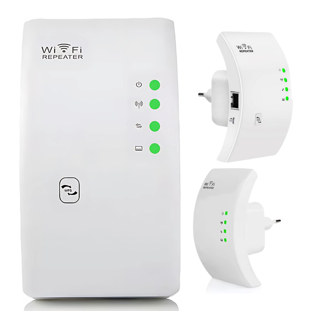 Repetidor WiFi 300Mbps Wireless-N 2.4GHz Sinal Forte Amplificador Expansor de Internet Rápida
