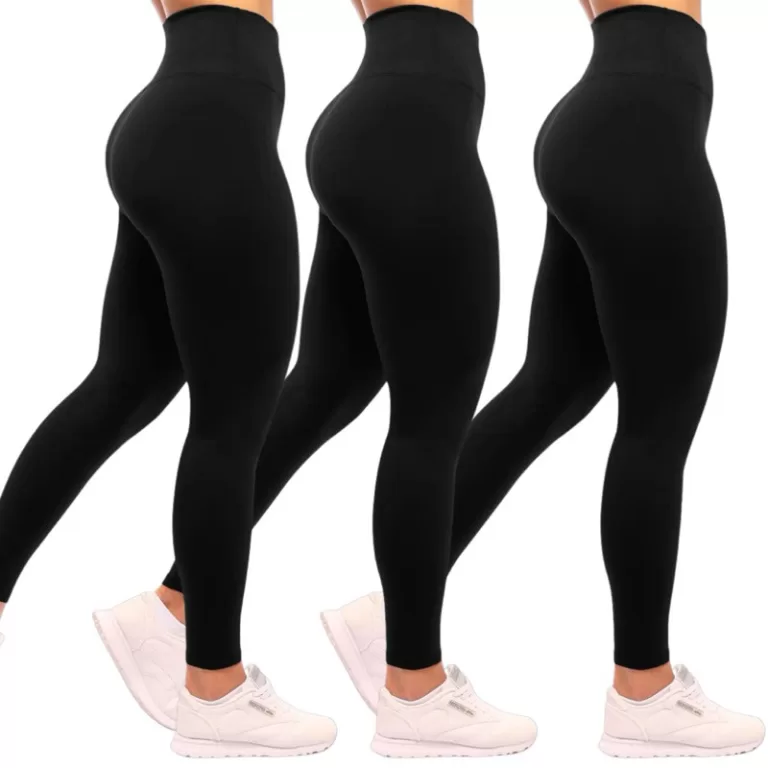 Calça Legging Preta para Academia Grossa e Costur