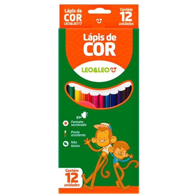 LAPIS DE COR LEOELEO / 12 CORES / LEONORA / MATERI