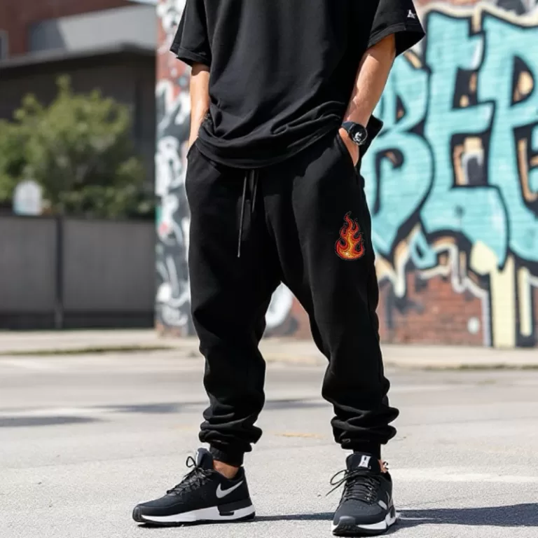 Calça Moletom Baggy Inverno Frio Treino de Corrid