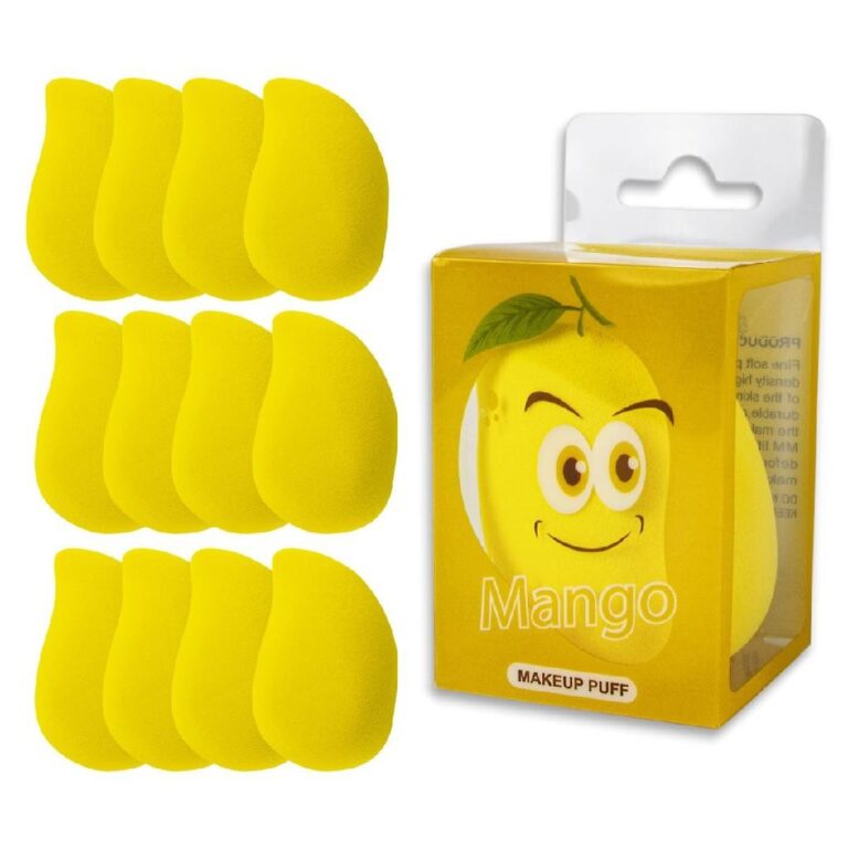 Kit 12 Esponja Manga Facial Make Cremosa Pó Base 