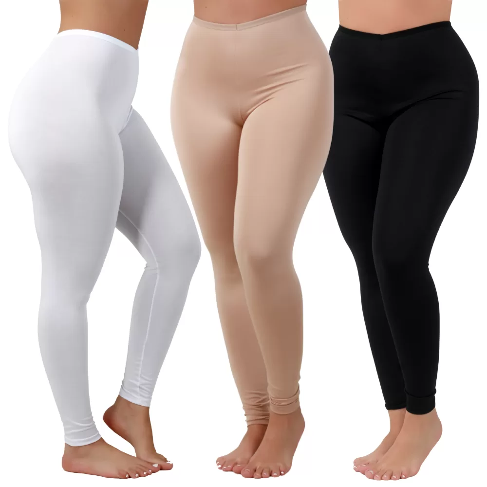 Kit 3 Calça Anágua Segunda Pele Usar Por Baixo Anti Transparência Evita Atrito Segurança Feminina
