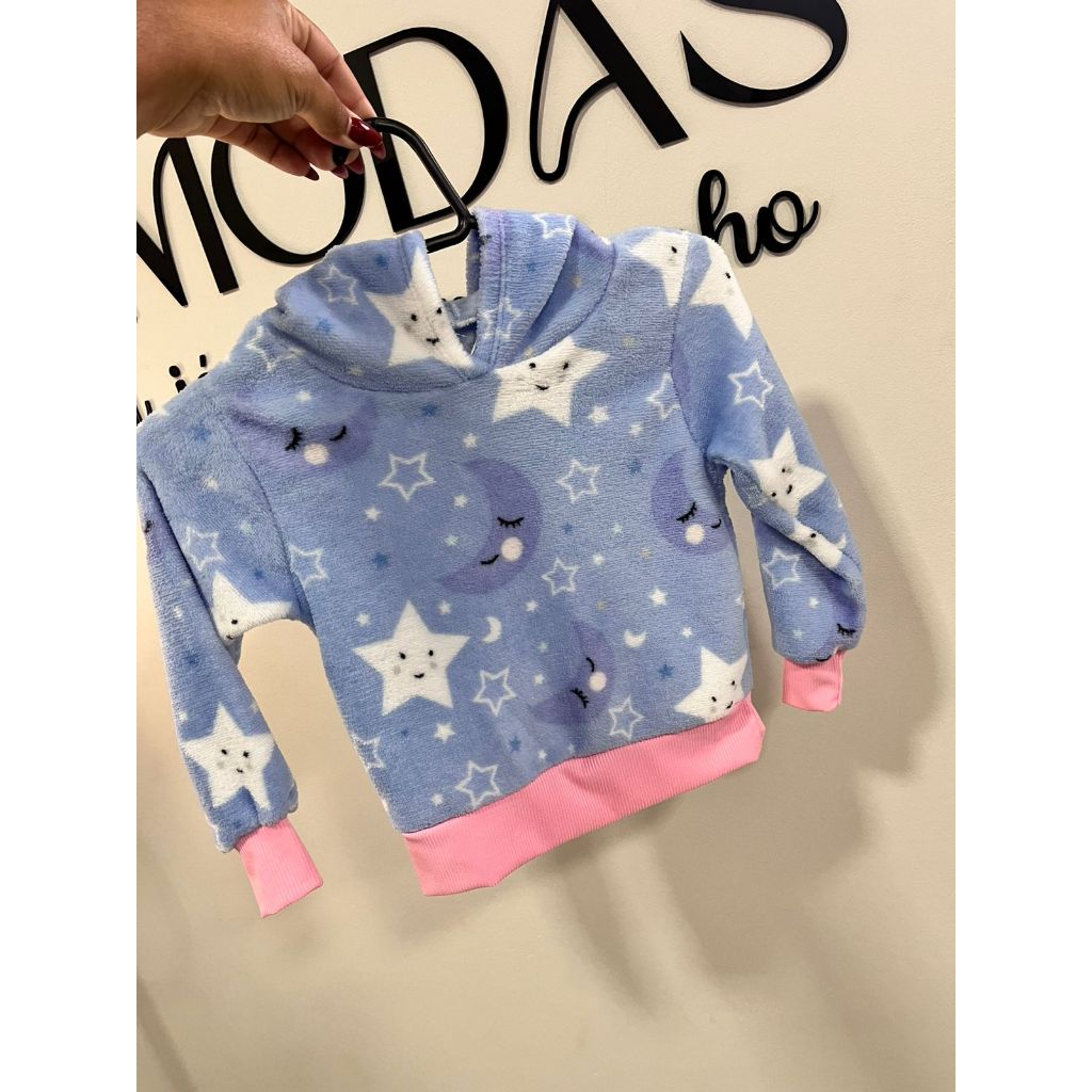 Blusa Infantil Premium Fleece Pelúcia Ted Quentinho Menina