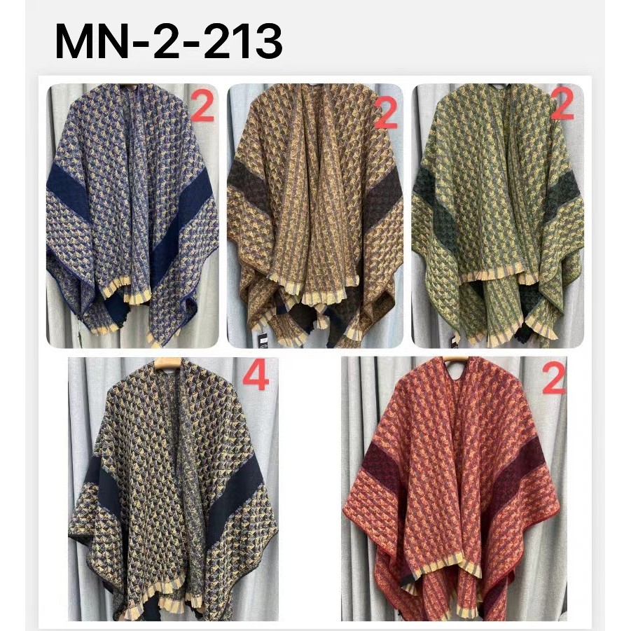 2025 MEIYABAO  poncho de tecido confortável e de alta qualidade  tamanho único 213