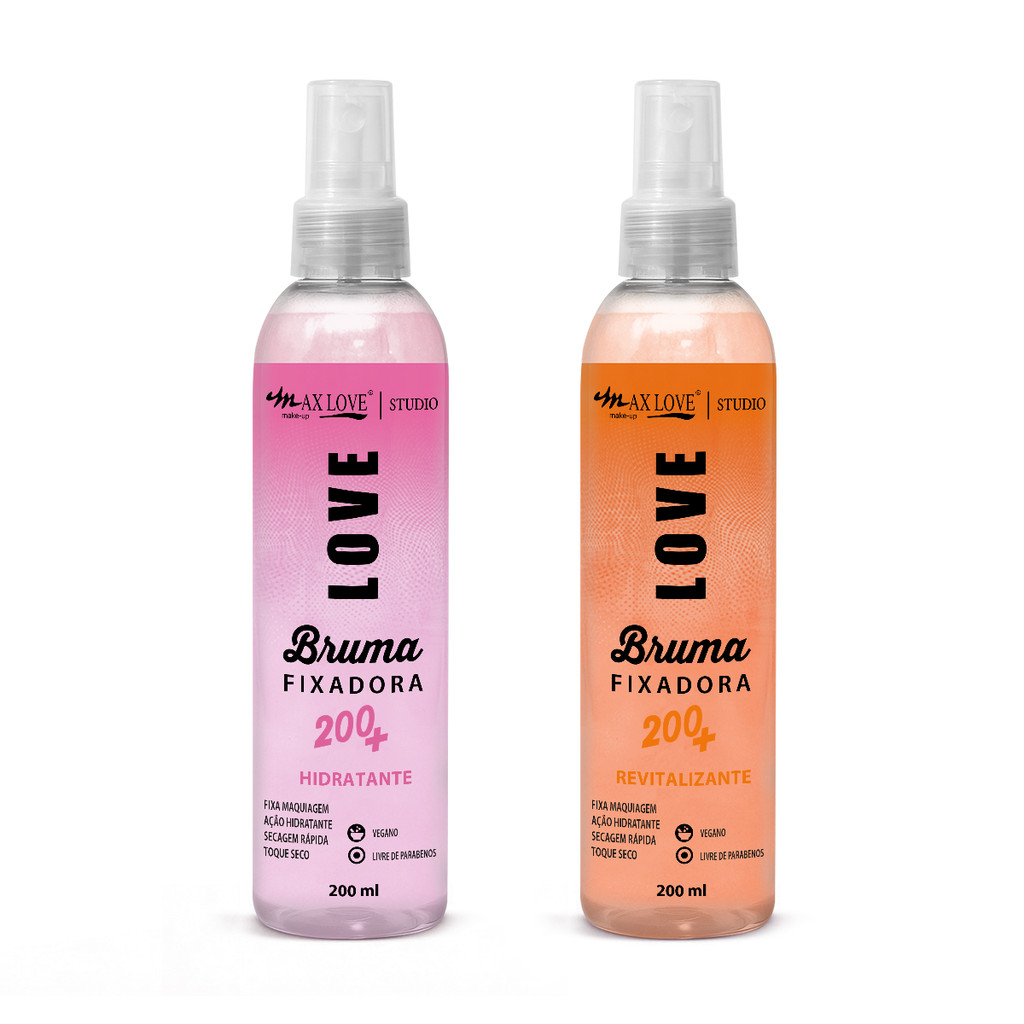 Kit Bruma Fixadora Hidratante e Revitalizante – Rotina Dia e Noite Max Love