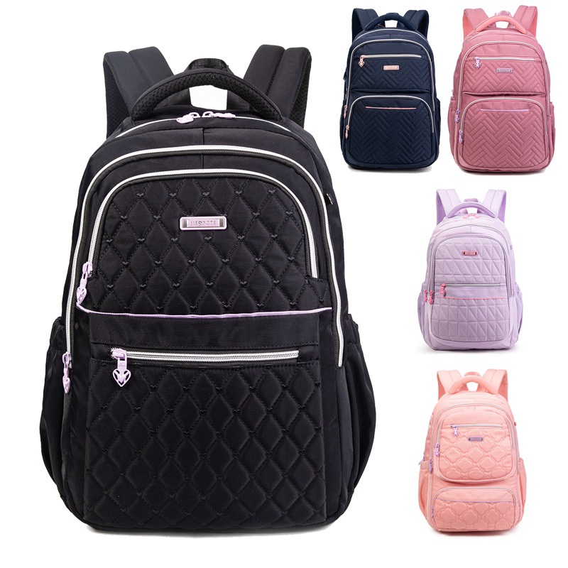 jiesipote mochilas Bolsas de escola para meninas Mochila mochila feminina reforçada