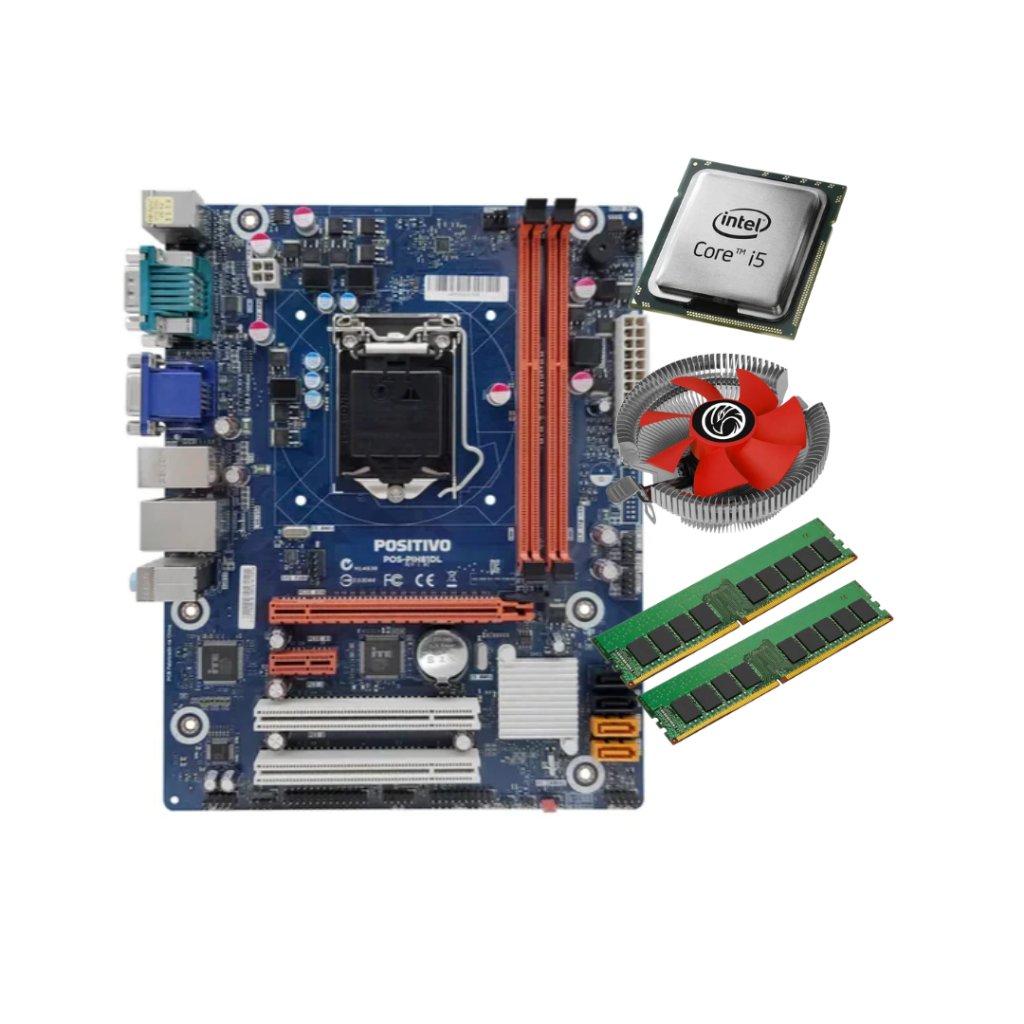 Kit Upgrade i5 4570 + 16GB DDR3 1600MHz + Placa-Mãe H81 para PC
