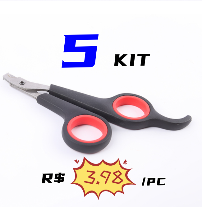 5 Tesoura Maquina Para Tosar De Unha Pet Profissio