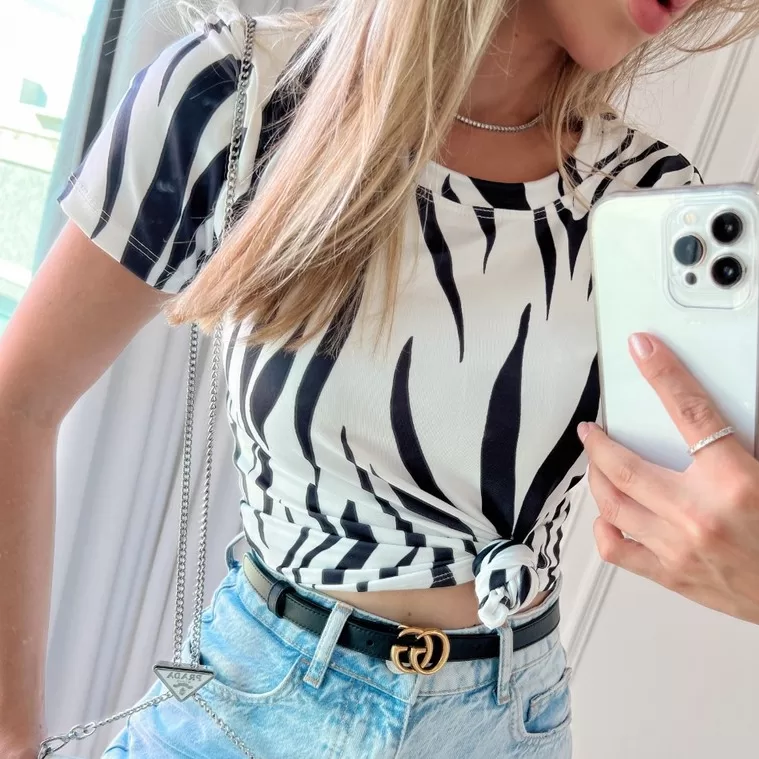 Tshirt Básica Blusa Feminina Camiseta Gola O Malh