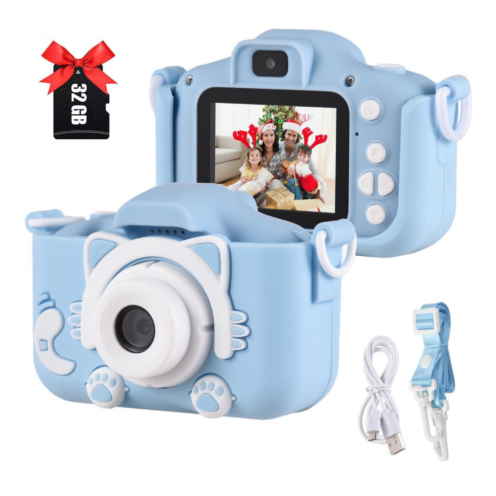 Câmera Fotográfica Infantil Maquina digital com cartão 32GB de Memória