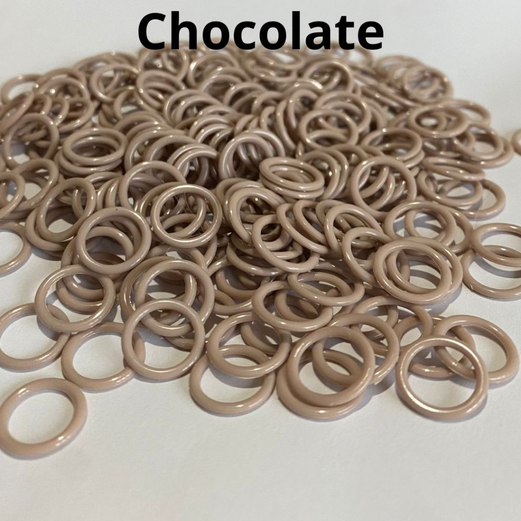 100 Unidades de Argolas de Plástico 10mm Para Alças de Sutiã e Artesanato.