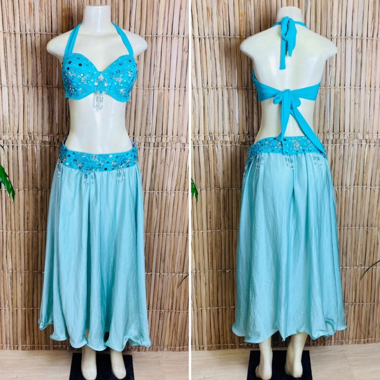 [Liquidação] Dança do Ventre Traje  Bordado Com