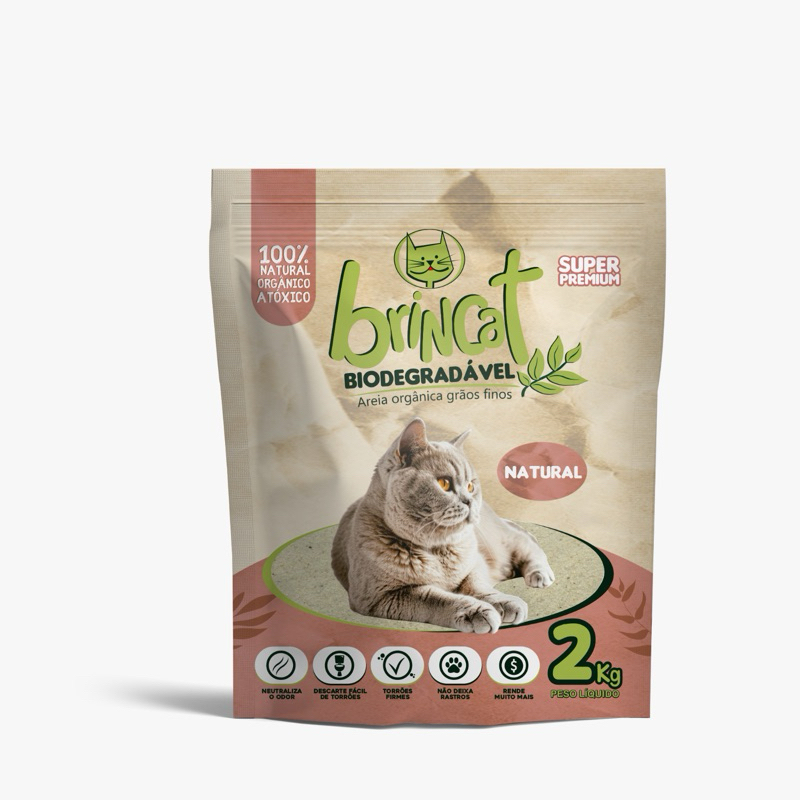 Areia Brincat Biodegradavel Mandioca 2KG