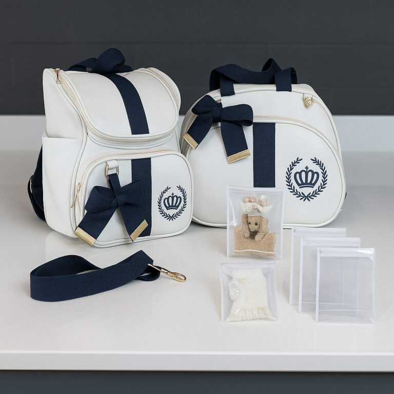 Kit Bolsa Mala Maternidade Bolsa G + Mochila 2 em 