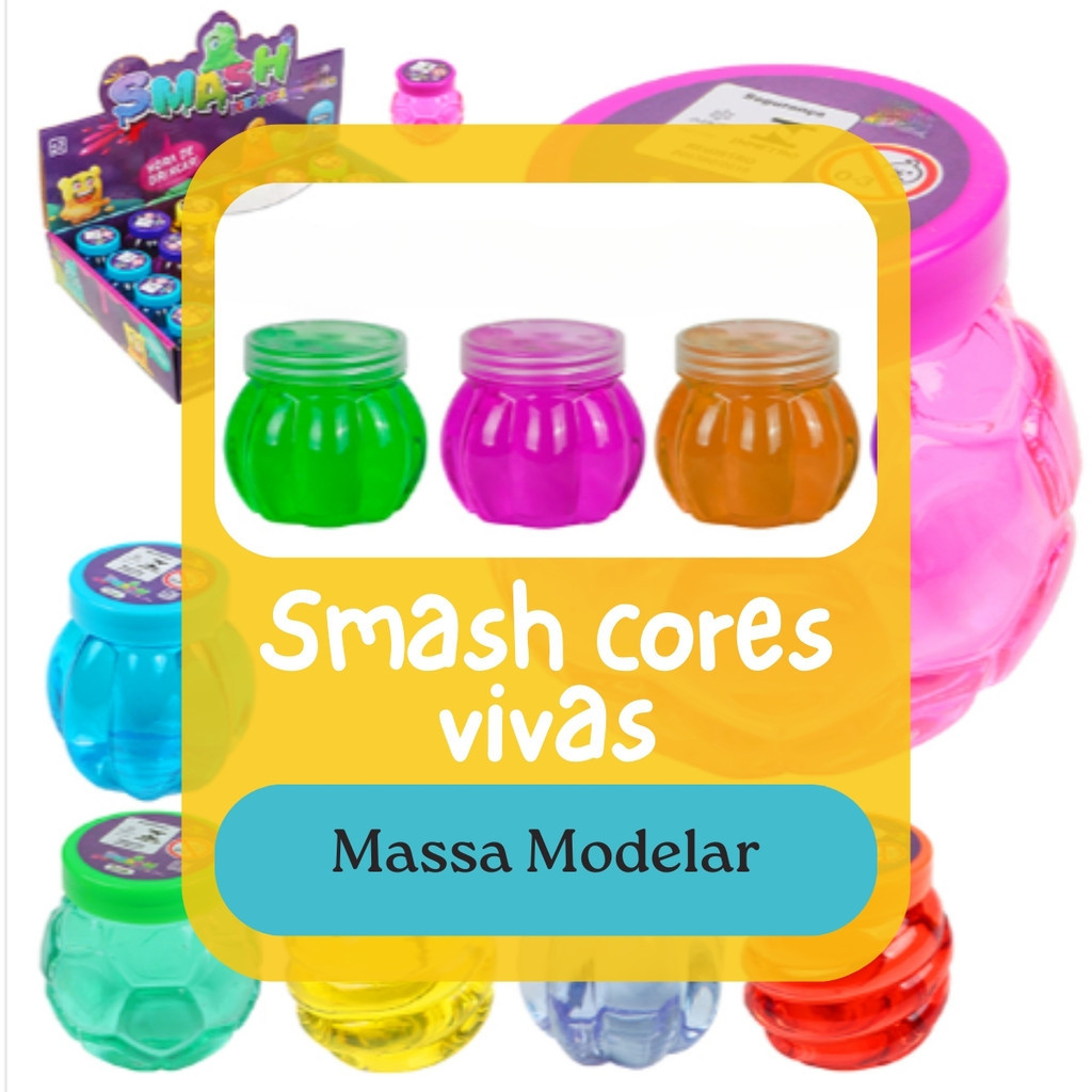 Kit 2 Massa Smash: Diversão Infinita para Crianças Crie Arte Divertida