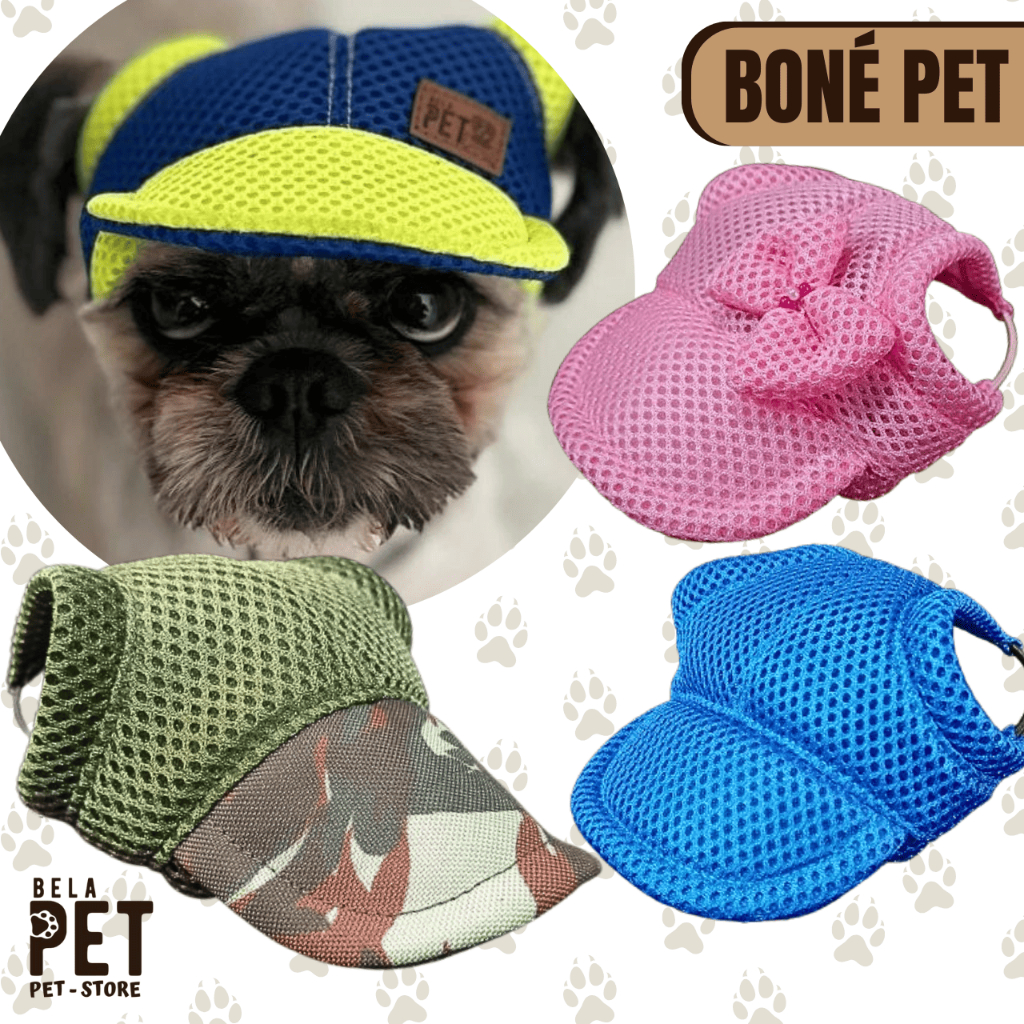 Boné Para Cachorro e Gato – Várias cores e modelos