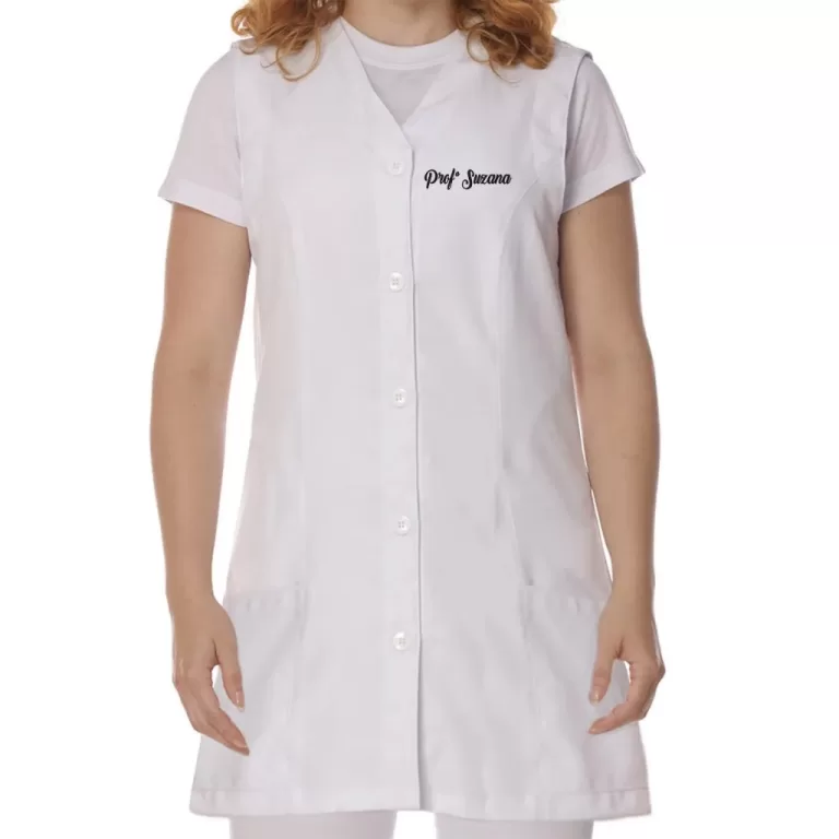 Jaleco Feminino Oxford Personalizado com Logo, Nom
