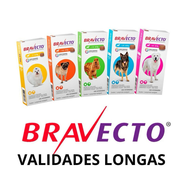 Antipulgas e Carrapatos Bravecto Msd Para Cães es