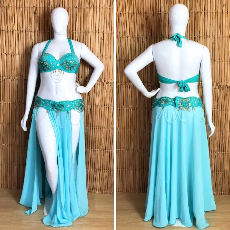 [Liquidação] Dança do Ventre Traje Bordado Comp