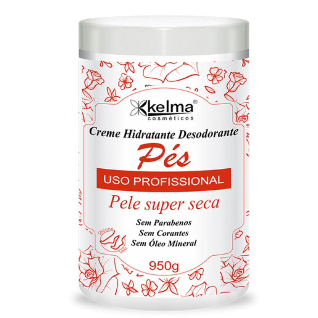 KELMA CREME HIDRATANTE DESODORANTE PÉS 950G