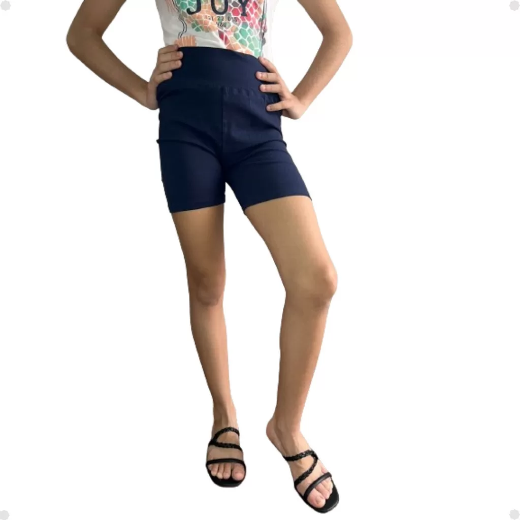 Shorts Juvenil Cotton Algodão Não Fica Transparente Para Meninas Para todas Ocasiões – Tam 10 Ao 16