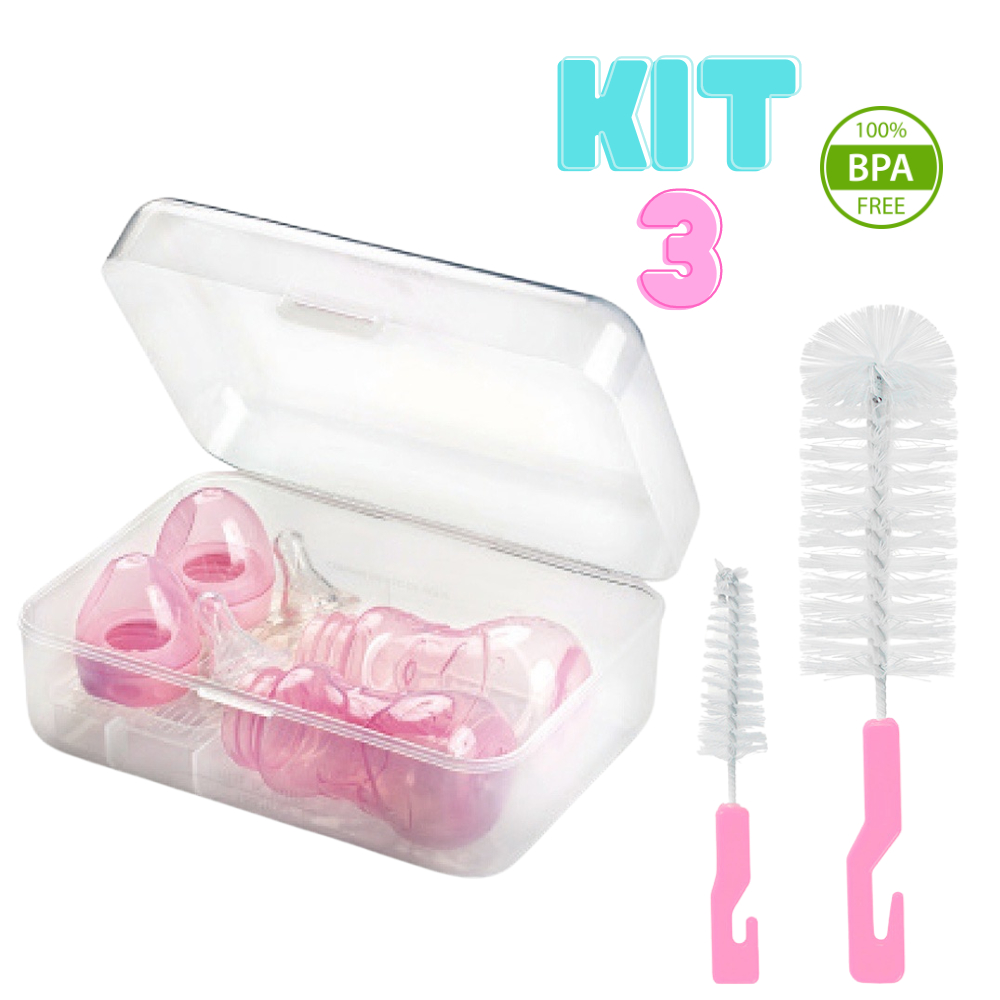 Kit Pratinho + Copo + 2 Colheres Para Bebê Alimentação