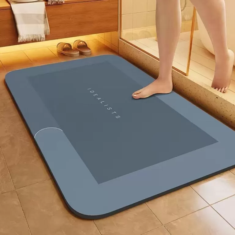 Tapete Banheiro Antiderrapante Absorvente de Secag