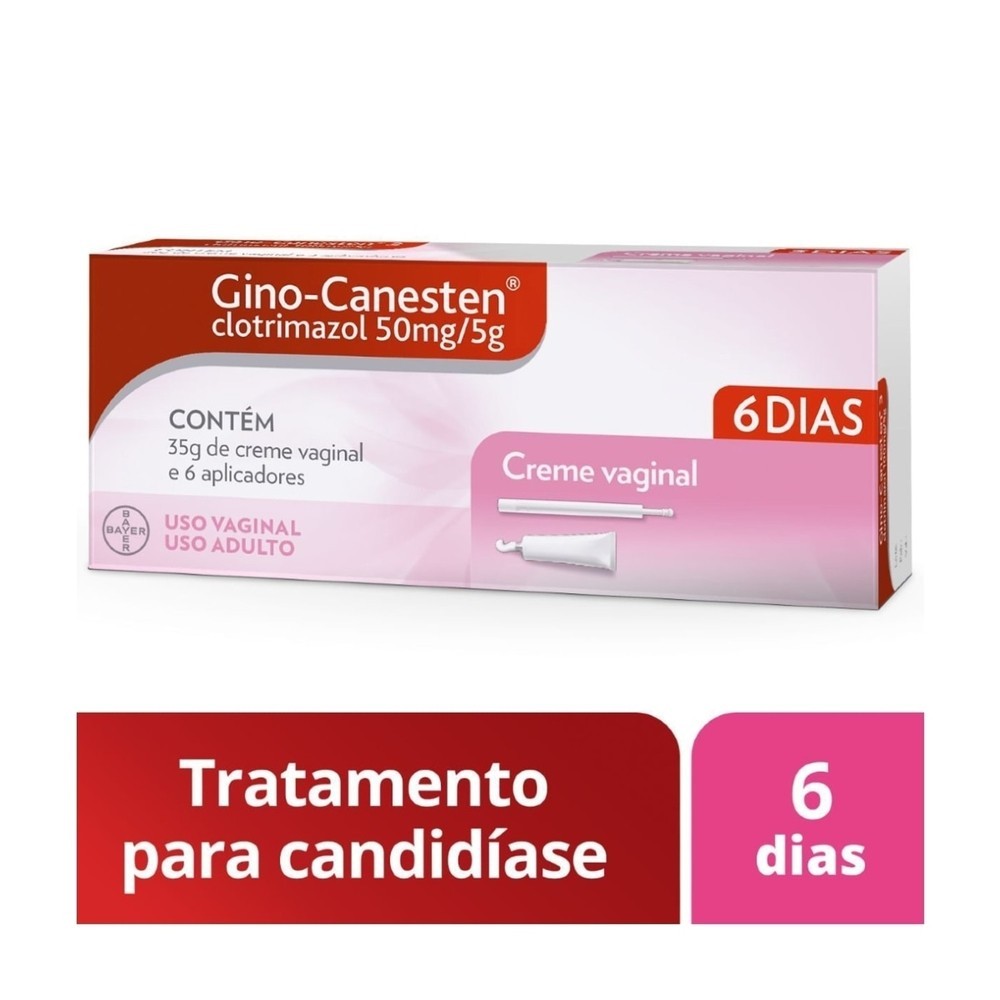 Gino-Canesten Creme Vaginal 10mg 35g 6 Aplicadores
