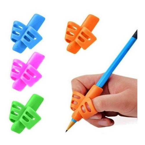 3 Adaptadores Escrita Apoio De Dedos Ergonômico S