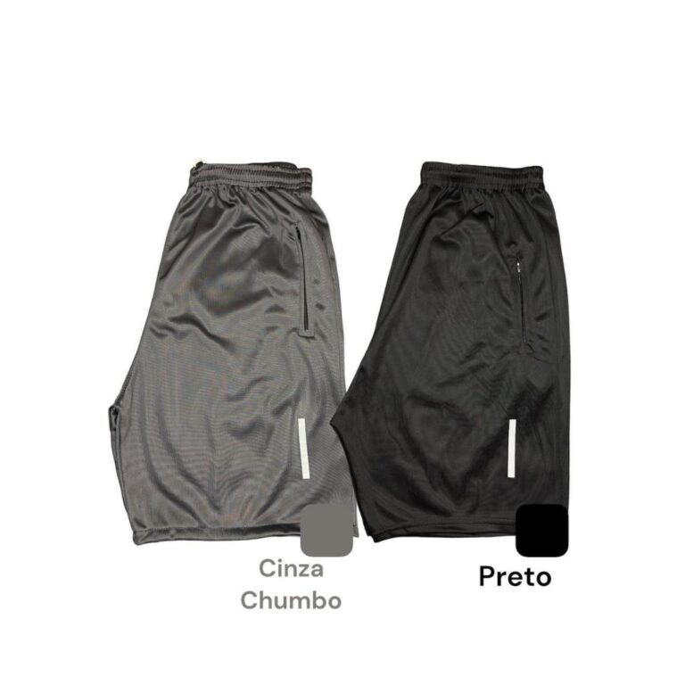KIT 2 BERMUDAS MASCULINA- COM LOGO QUE REFLETE NO 