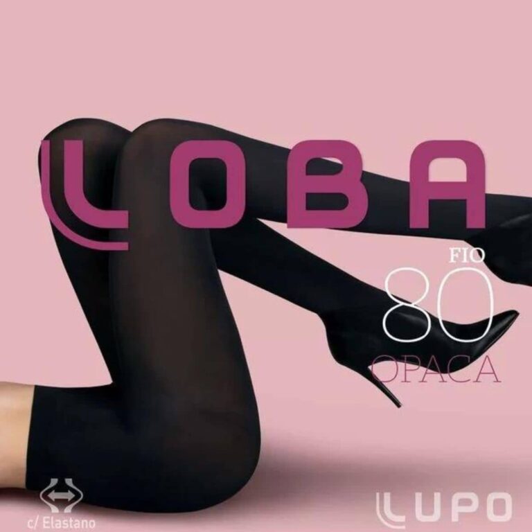 Meia Calça Preta Com Pé Lupo Loba Fio 80 Opaca