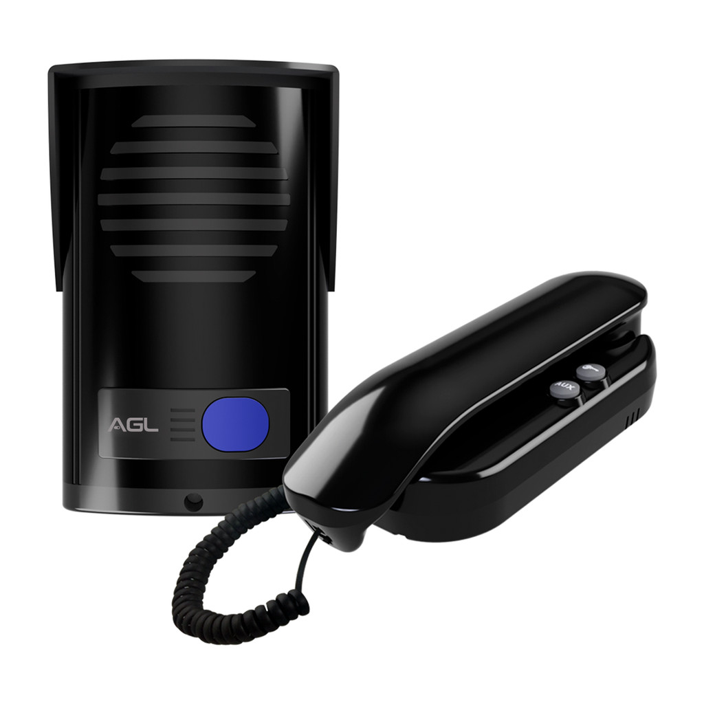 Porteiro Eletrônico P10S com monofone preto AGL