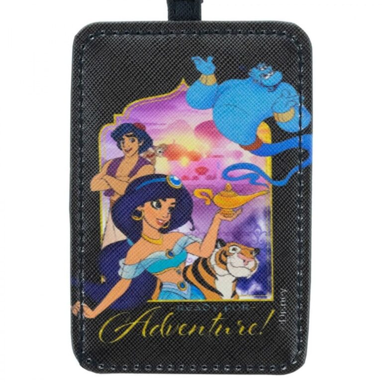 Etiqueta Para Bagagem Preta Aladdin Personagens 10