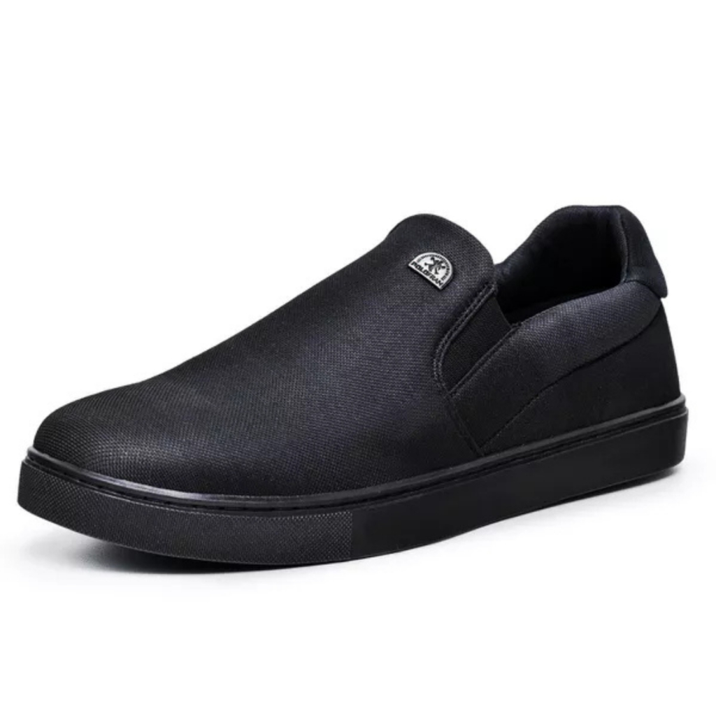 Tênis Masculino Sapatênis Elástico Iate Slip On Sapato Casual Confortável