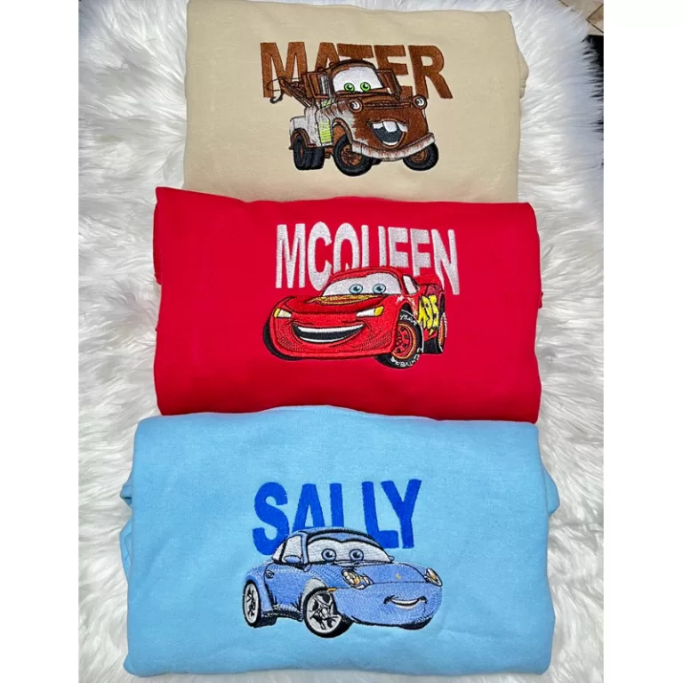 Blusa bordada Carros | Moletom Mcqueen Sally Casal
