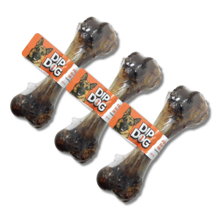 Kit 3 Petisco Osso Fêmur Suíno Desidratado Natur