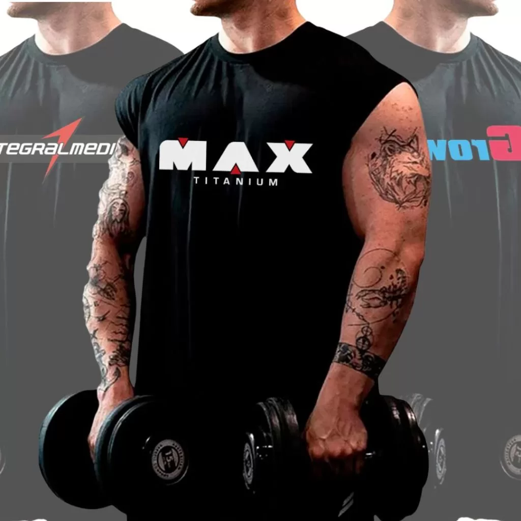 Kit Camisetas Regata Oversized Masculina Larga 3 Peças para Academia Treinos Moda Sport Casual