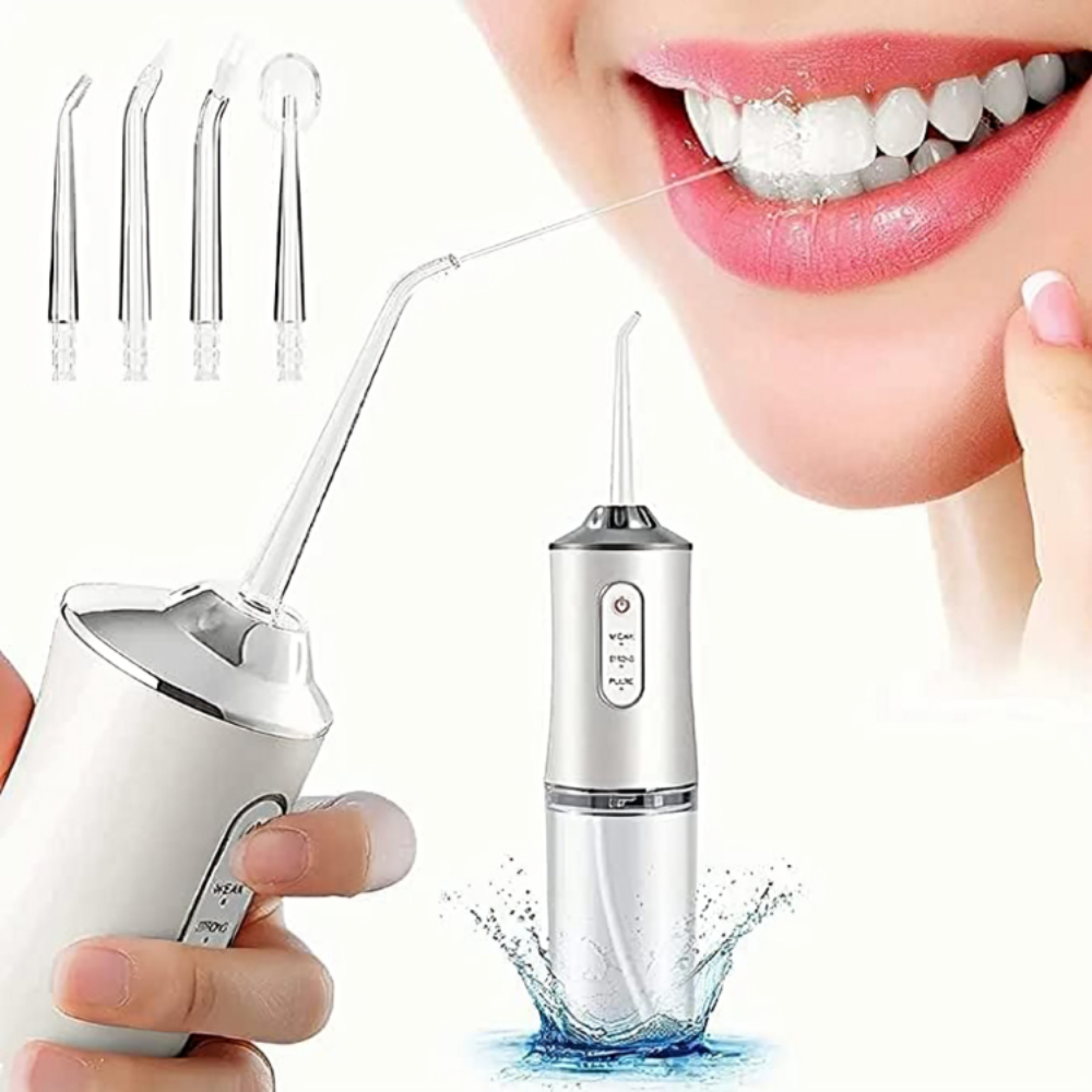 Irrigador Oral Fio Dental Portátil Para Viagem Em Casa 3 Modos De Limpeza 220ML