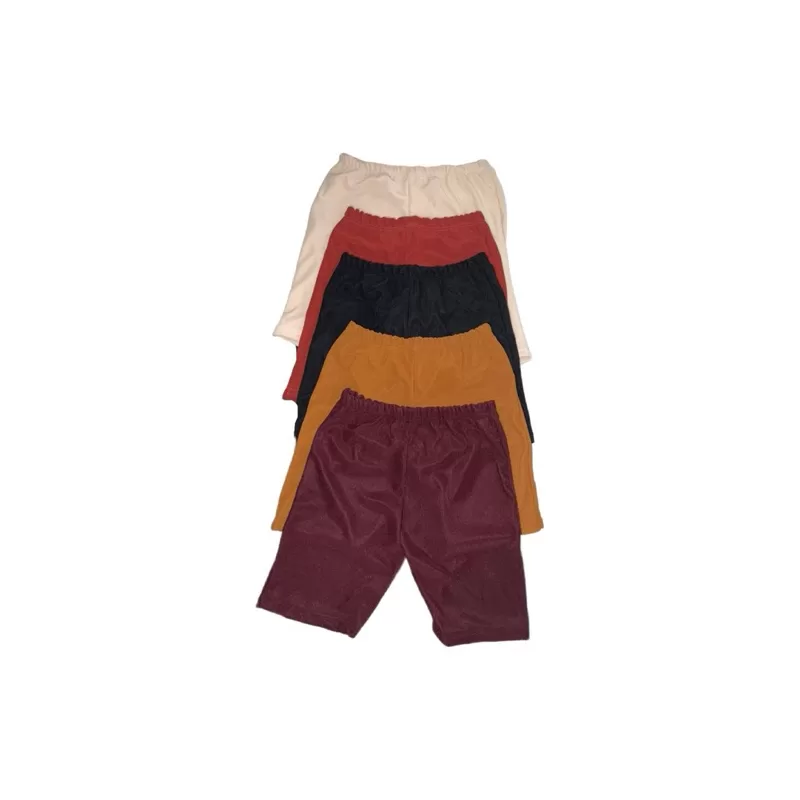 Kit com 5 bermudas frescas para senhora bermuda feminina malha leve terceira idade