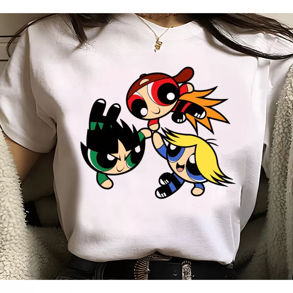 Camiseta superpoderosas |  Meninos Desordeiros – The Rowdyruff Boys – menina superpoderosas desenho
