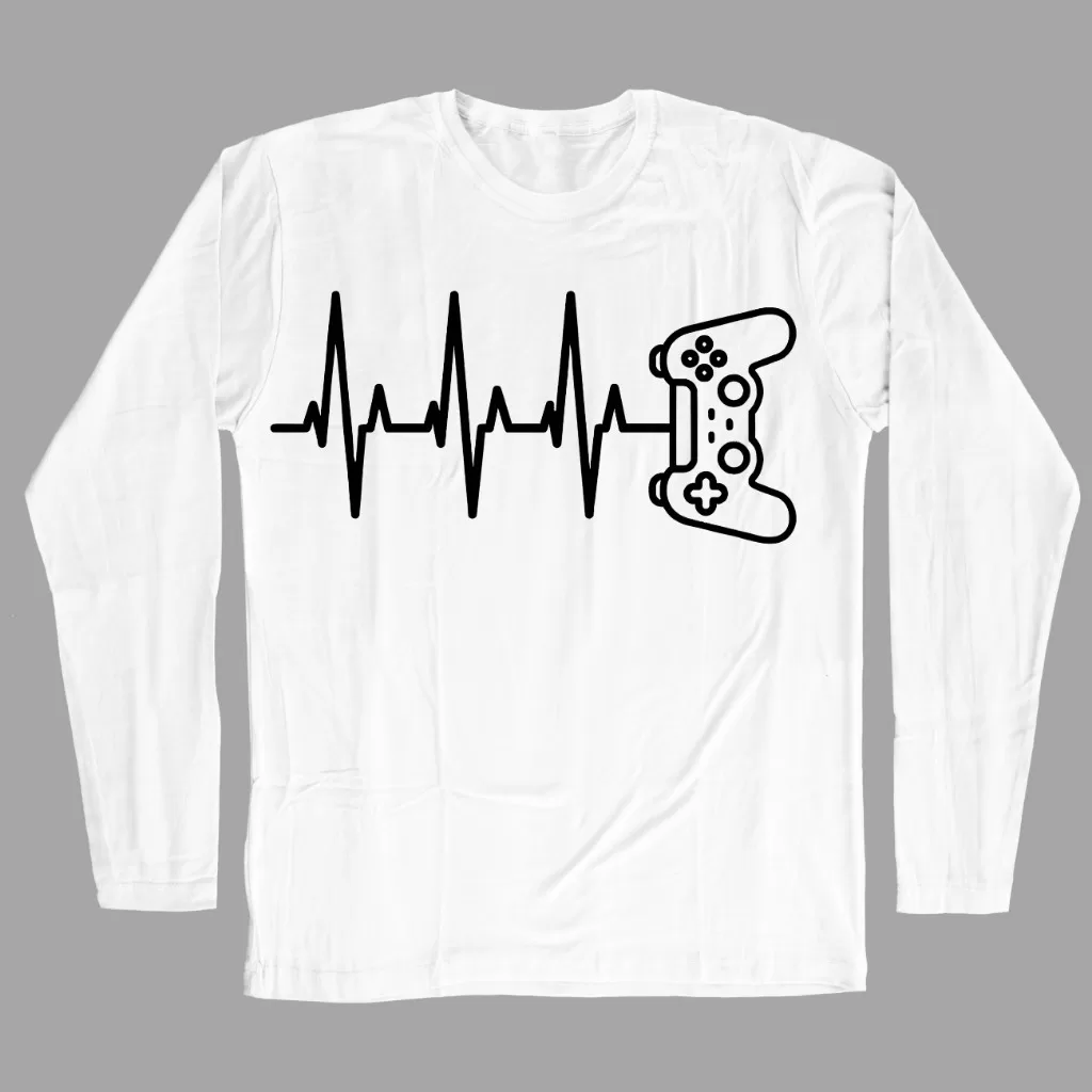 Camiseta Geek Manga Longa Game Batimentos jogos