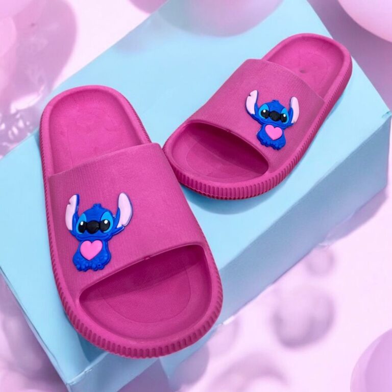 Chinelo Nuvem Slide Menino Menina Stitch Coração