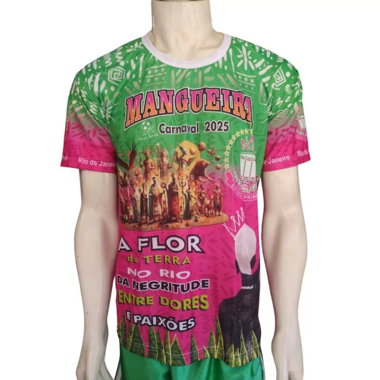 Camisa Verde Rosa Carnaval Abadá