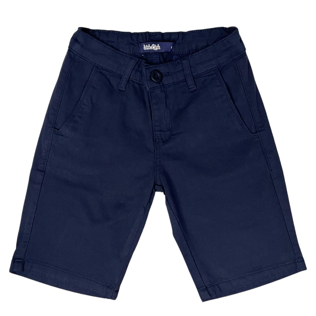 Bermuda Esporte fino Azul Marinho Short Jeans Infantil Meninos