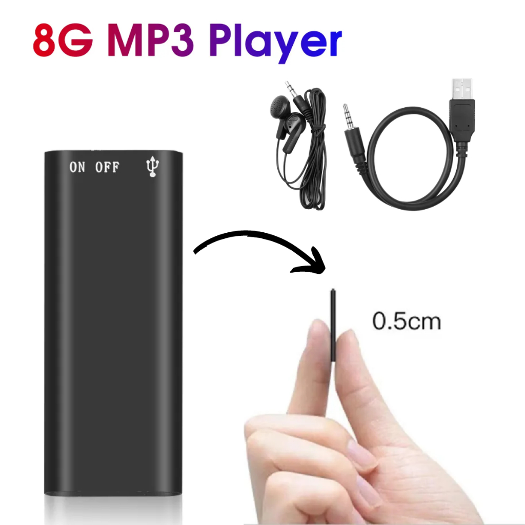 Mini Gravador de Voz Grava 96 Horas – Micro Escuta Espião Profissional Micro Escuta Nf