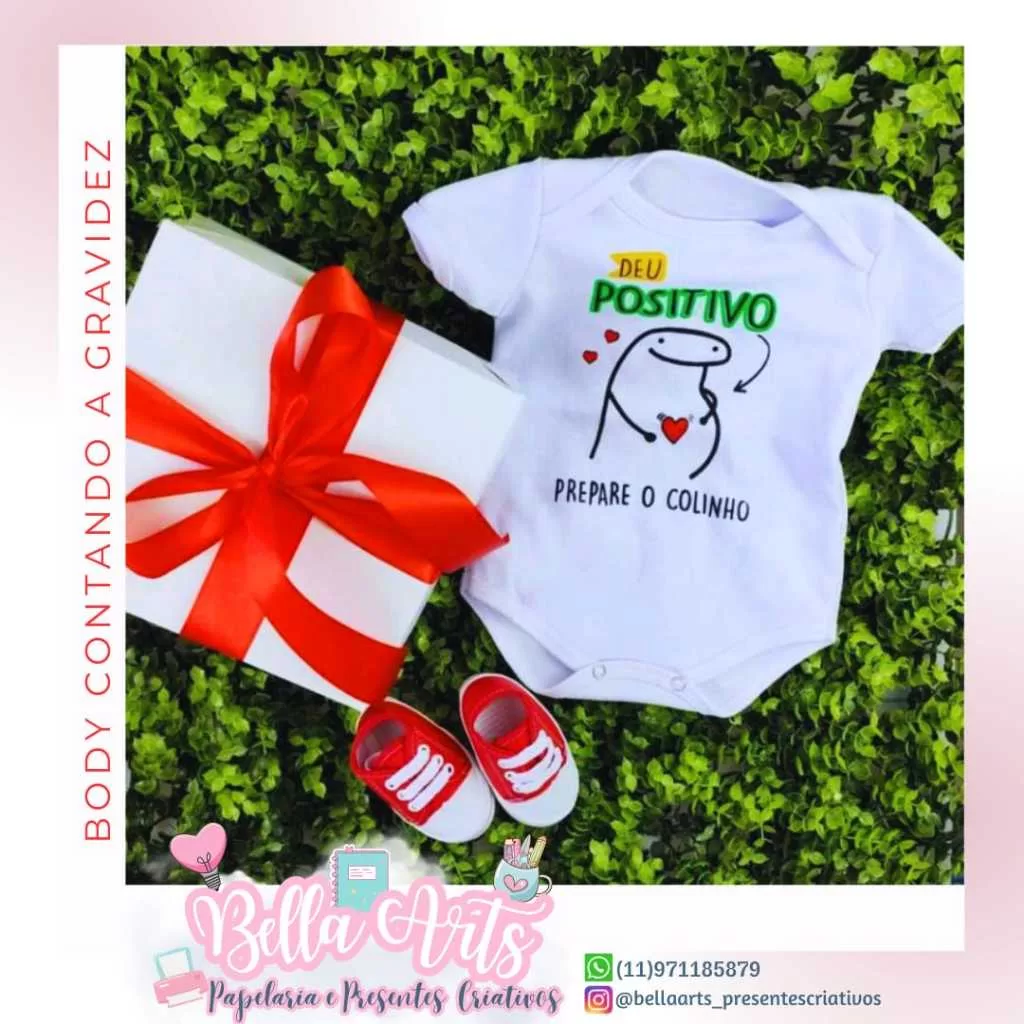 Body flork contando a gravidez