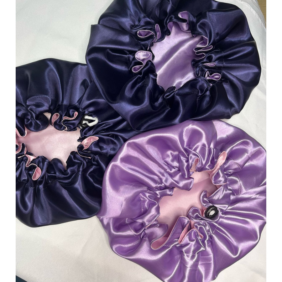 Touca de Cetim Premium Escolha o seu Tamanho Ideal – Toca de Cetim Touca de Seda Ajustável Antifrizz