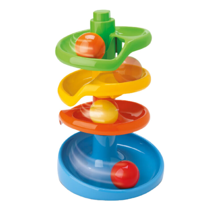 Torre Espiral De Bola Brinquedo Educativo Colorido