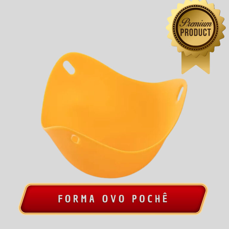 1 Forma de Silicone para Ovo Poche Pudim Vermelha 